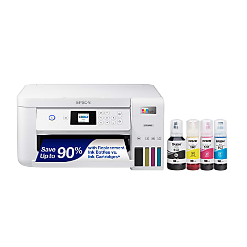 Epson® EcoTank® ET-2850 Cartridge-Free Supertank Wireless Inkjet All-in-One Color Printer